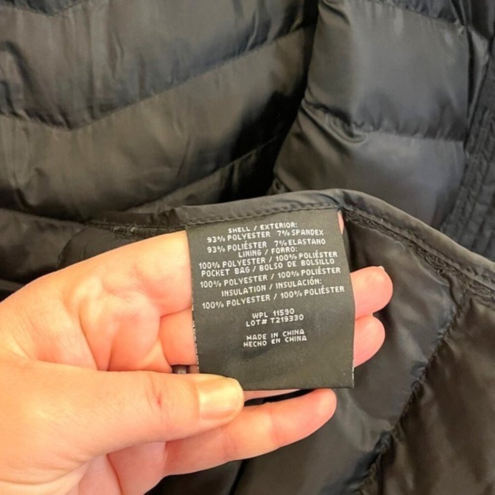 32 Degrees Women's Classic Black Puffer Jacket Hooded Size L - Picture 6 of 9
